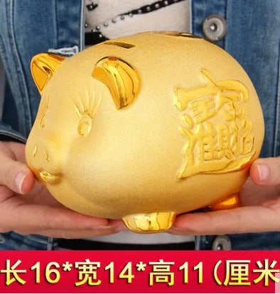 Household items and lovely lucky the pig can save money and good luck piggy bank birthday present home decoration accessories