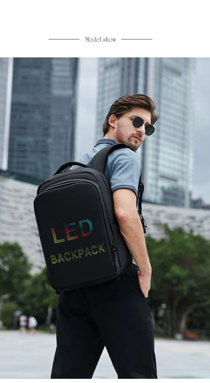 INFEYLAY LED Display backpack Business travel Laptop Backpack Men DIY Smart backpack school Backpack woman multimedia backpack