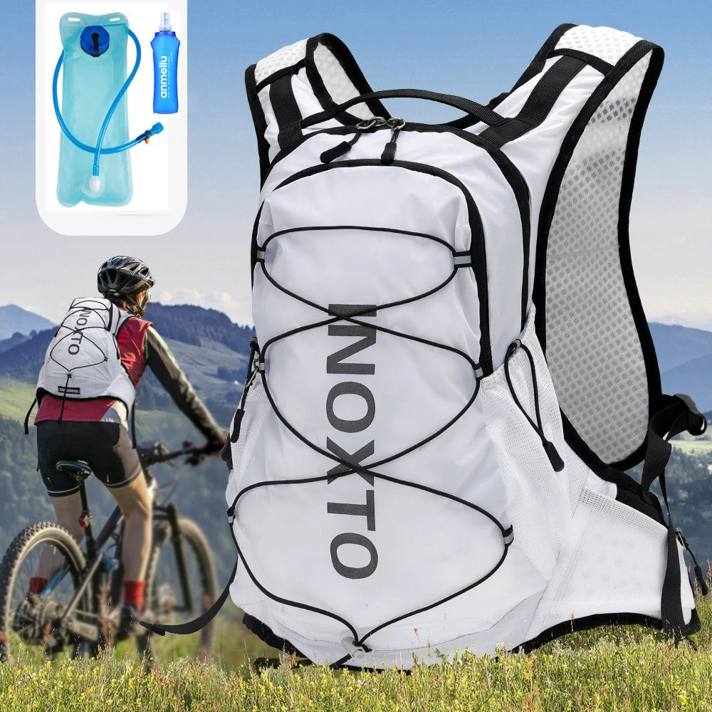 INOXTO 15L Cycling Running Backpack Men's Women Riding Waterproof Breathable Bicycle Backpack,Bicycle Water Bag,Bicycle helmet