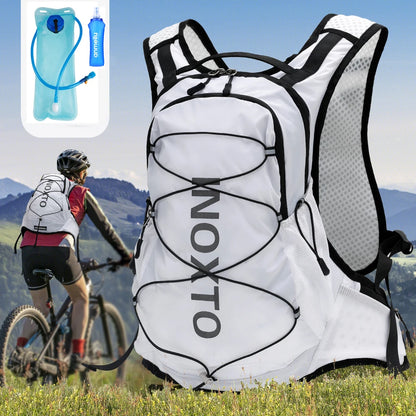 INOXTO 15L Cycling Running Backpack Men's Women Riding Waterproof Breathable Bicycle Backpack,Bicycle Water Bag,Bicycle helmet