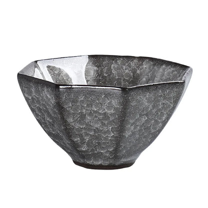 Ice Crack Split Single Cup Cups Iron Tire Flower Mouth Tea Bowl Ceramics Pottery Black Ice Master Personal Cup Teaware Kitchen