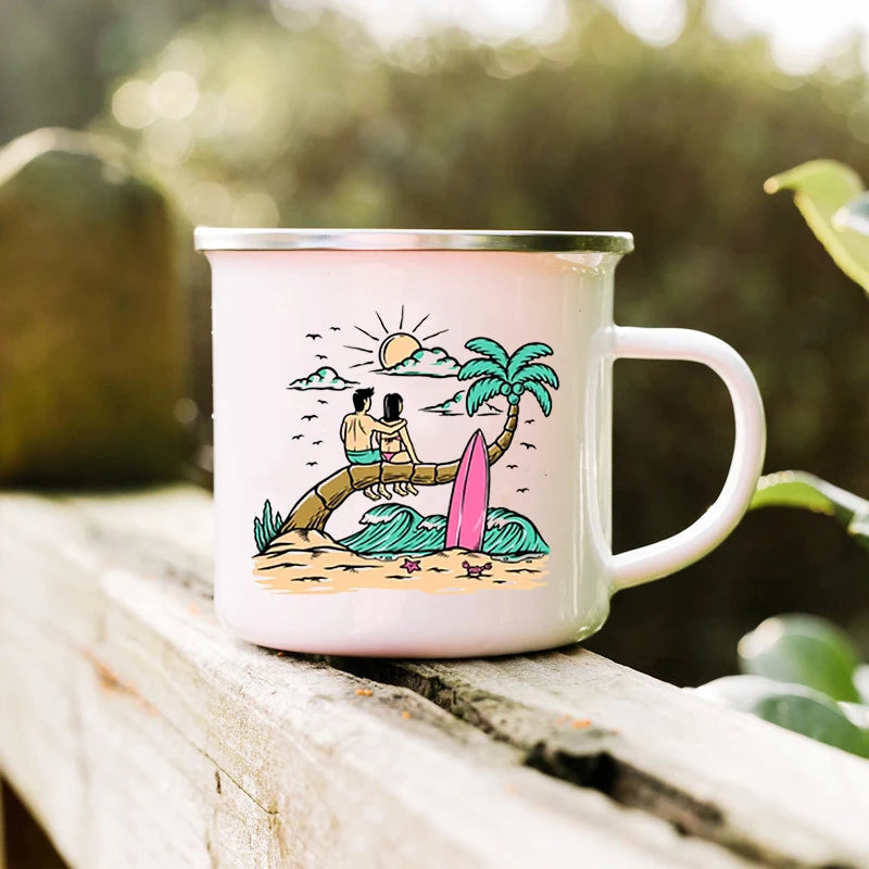 If You Never Go You'll Never Know Camping Mugs Camper Enamel Mug Adventure Cup Campfire Coffee Mug Camper Best Gift Mountain Mug