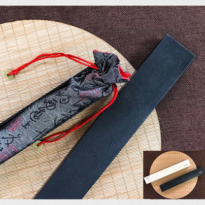 Imitation Ebony Men's Folding Fan Bamboo wood silk silk cloth hand fan Outdoor personalized durable folding fan Home Decoration