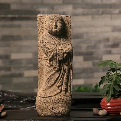 Imitation classical Buddha statue Feng Shui Town house keep us safe buddhist mood stone carving ornaments