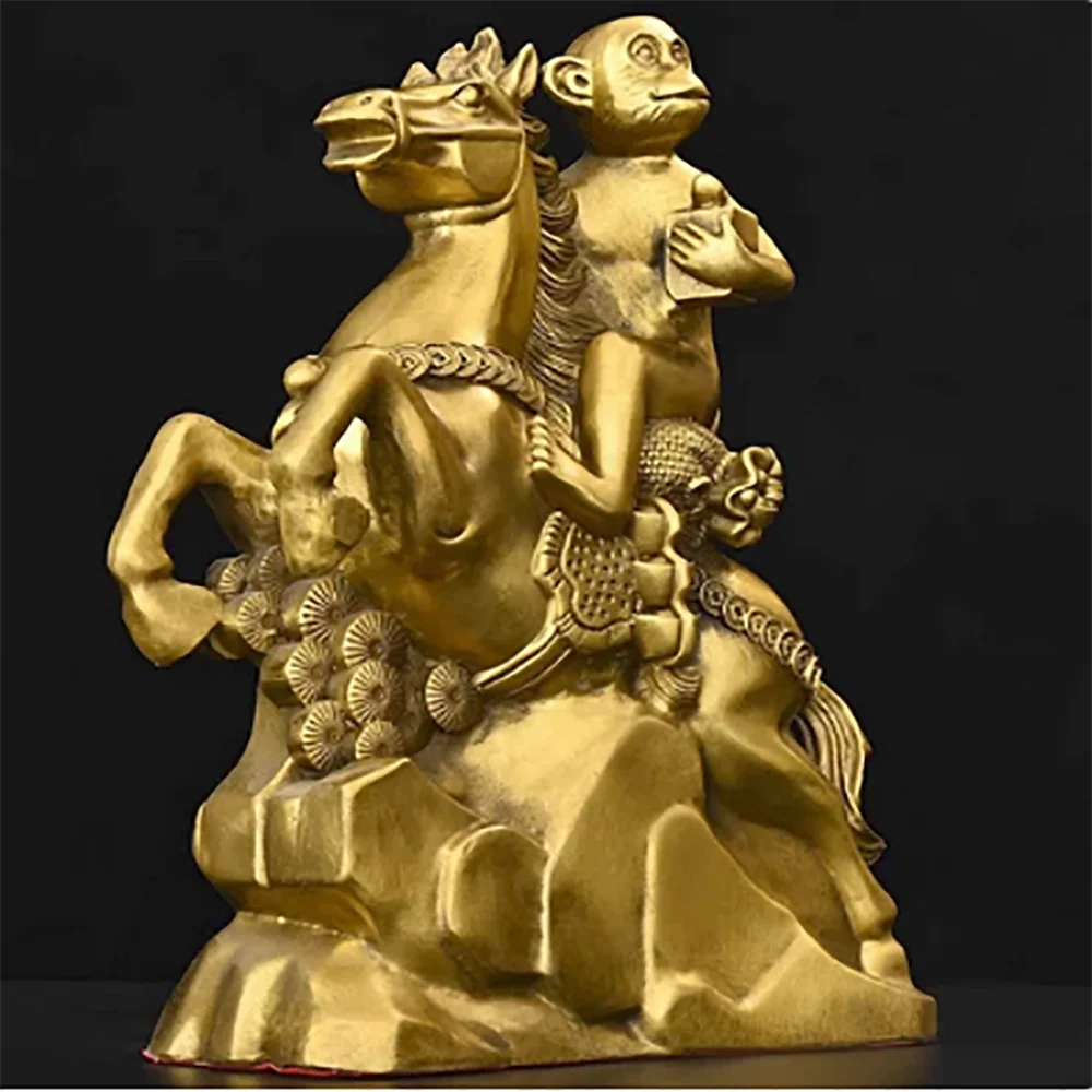 Immediately seal the Marquis Bronze Horse Monkey Decoration Crafts Office Entrance Decoration