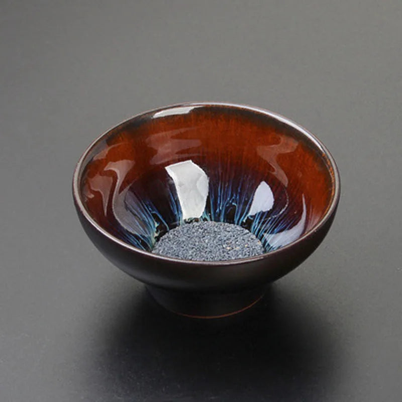 Imperforated tea filter making magic glass ceramic ore Kung Fu tea ceremony retro creative filter