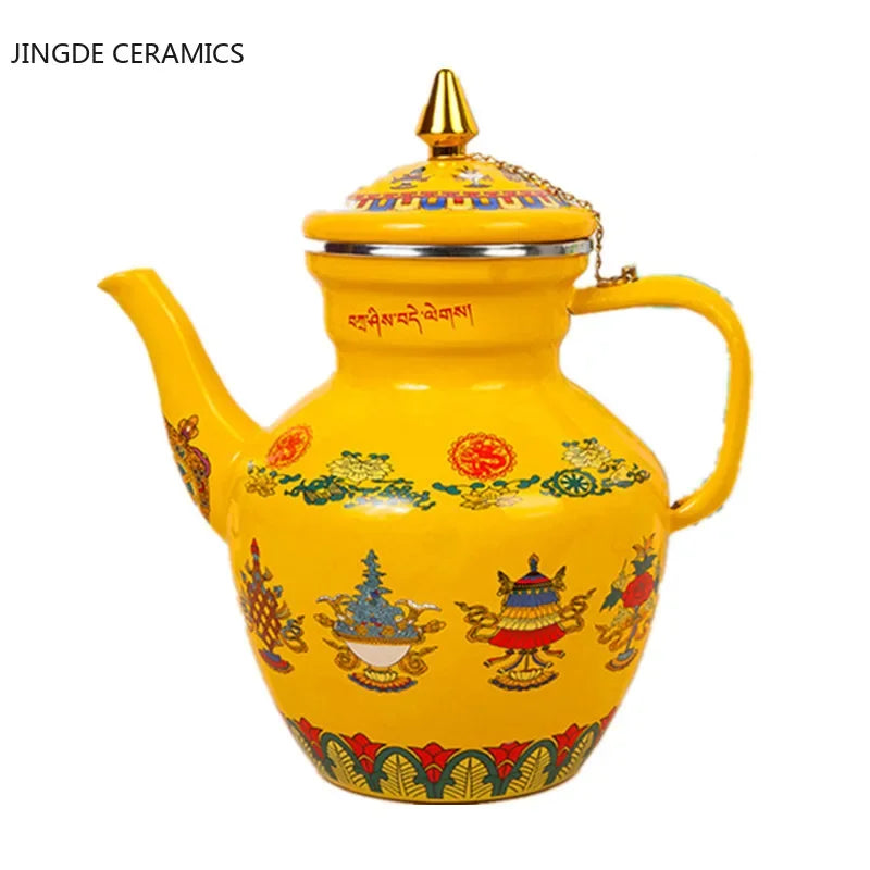 Increase thickening flat bottom enamel kettle  milk teapot Home Gas Induction Cooker kitchen Whistling Kettle Water Carafe