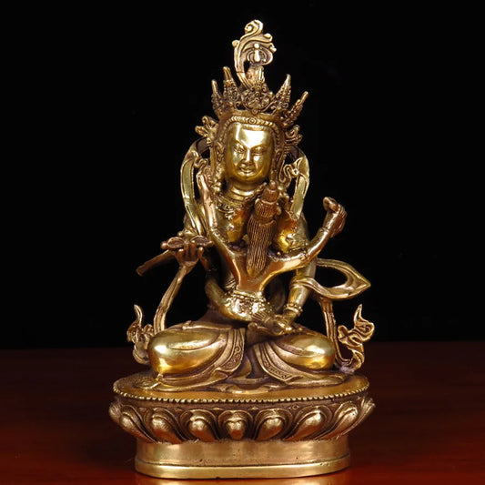India Tibet Buddhism love God Happy Buddha double major copper Buddha statue home family efficacious safe GOOD LUCK protection