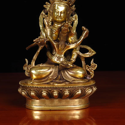 India Tibet Buddhism love God Happy Buddha double major copper Buddha statue home family efficacious safe GOOD LUCK protection