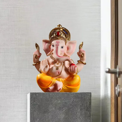 Indian Ganesha Elephant God Religious Statue Resin Elephant Feng Shui Buddha Sculpture Home Decoration Crafts Desktop Decor