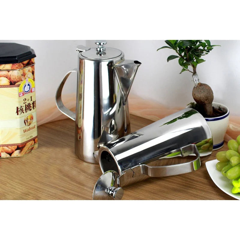 Inox Teapot Stainless steel Kettle Teapot tea  Holder Coffee pot Cold Water Hotel /dining Hoom Use