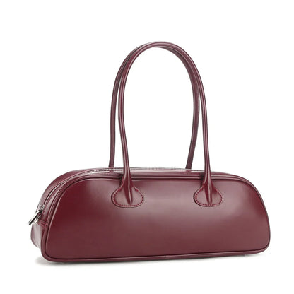 Ins Blogger Favor Fashion Cowhide Handbag Underarm Bag Good Mix Women's Purse