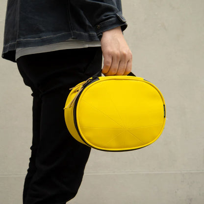 Ins online celebrity cosmetic bag female portable simple portable fashion round portable travel storage  makeup case