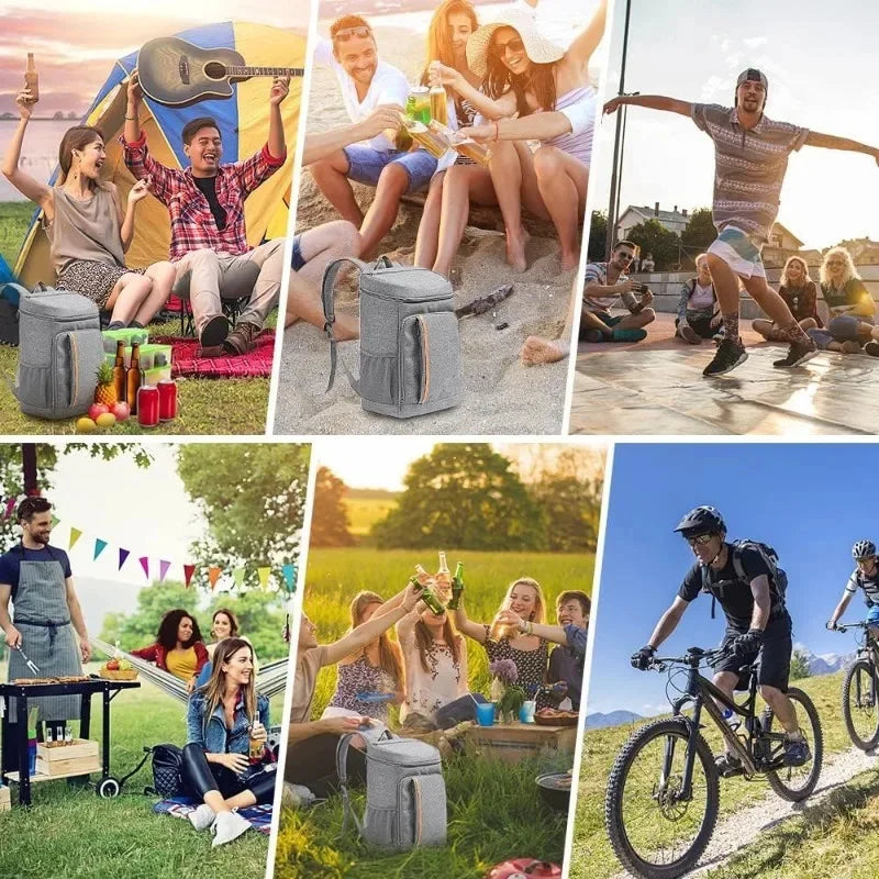 Insulated Backpack Leakproof Grocery Cooler Bag for Men Women Picnic Camping Hiking Beach Park or Day Trip