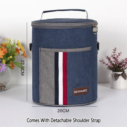 Insulated Lunch Bag Cooler Thermal Portable Box Ice Pack Tote Food Picnic Children Student Bags for Work Storage Snack Handbags