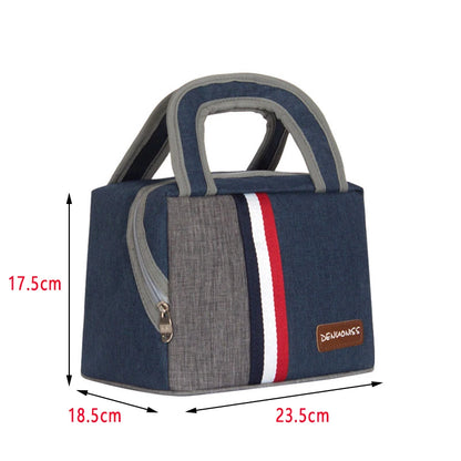 Insulated Lunch Bag Cooler Thermal Portable Box Ice Pack Tote Food Picnic Children Student Bags for Work Storage Snack Handbags