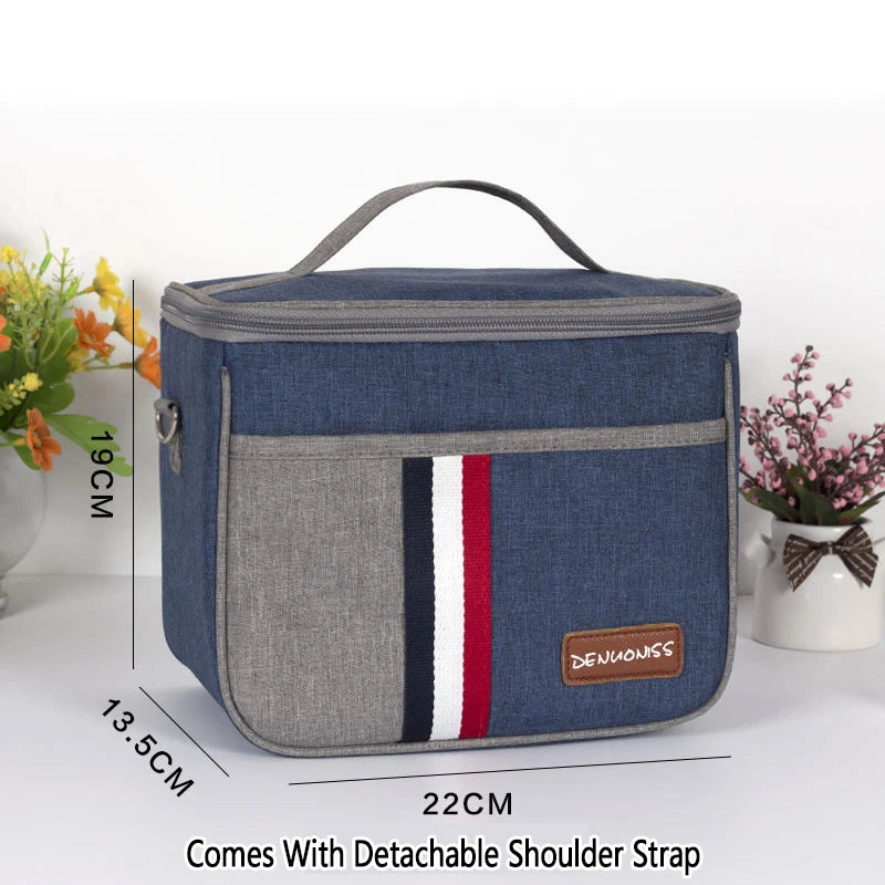 Insulated Lunch Bag Cooler Thermal Portable Box Ice Pack Tote Food Picnic Children Student Bags for Work Storage Snack Handbags