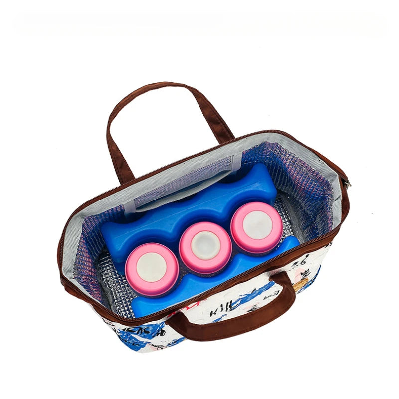 Insulated Lunch Bag for Women/Men, Reusable Lunch Cooler Box Lunch Tote Multi Functional Mother and Baby Bags