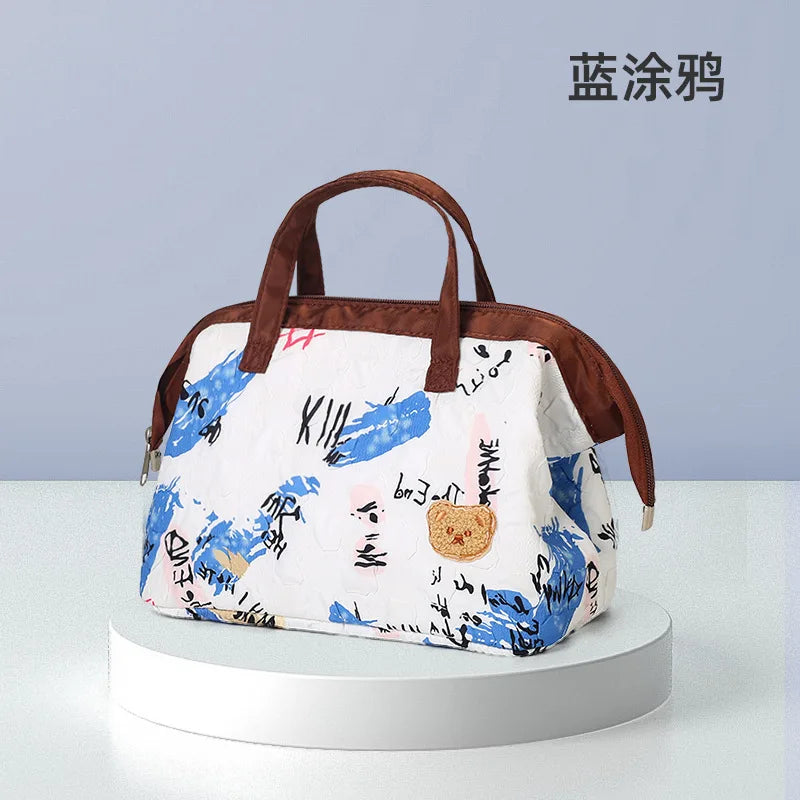 Insulated Lunch Bag for Women/Men, Reusable Lunch Cooler Box Lunch Tote Multi Functional Mother and Baby Bags