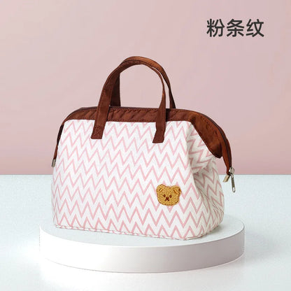 Insulated Lunch Bag for Women/Men, Reusable Lunch Cooler Box Lunch Tote Multi Functional Mother and Baby Bags