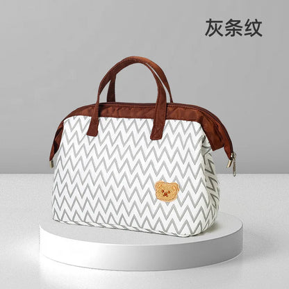 Insulated Lunch Bag for Women/Men, Reusable Lunch Cooler Box Lunch Tote Multi Functional Mother and Baby Bags