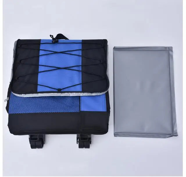 Insulated Rolling Cooler Bag Portable Cooler with Wheels Roller Bag Trolley Cooler Bag BBQ Beach Camping Picnics Bag with Wheels