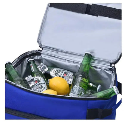 Insulated Rolling Cooler Bag Portable Cooler with Wheels Roller Bag Trolley Cooler Bag BBQ Beach Camping Picnics Bag with Wheels