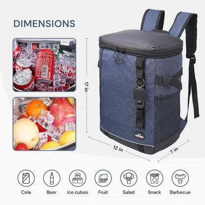 Insulated Soft Cooler Bag Leakproof Portable Lightweight Camping Picnic Beach Freezer Travel Lunch Backpack