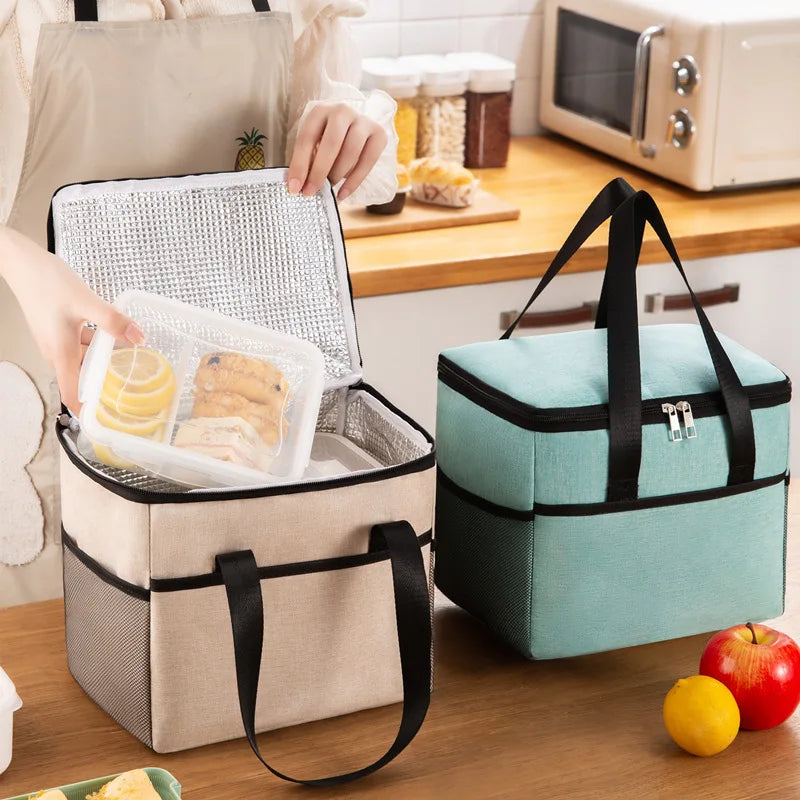Insulated Thermal Cooler Bag beer Lunch bag Foods Drink Storage Leakproof Picnic Camping Bags Outdoor Cooler Box beach Portable