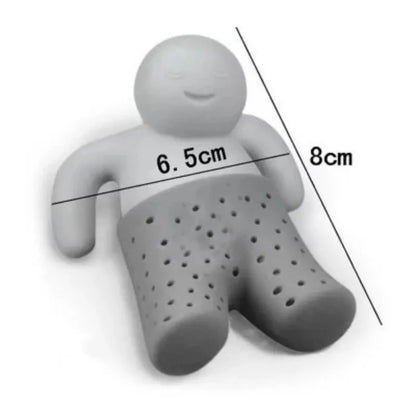 Interesting Silicone Tea Strainer Cute Cartoon Lazy Portable CreativeVillain Filter Brewing Making Teapot Kitchen Accessories