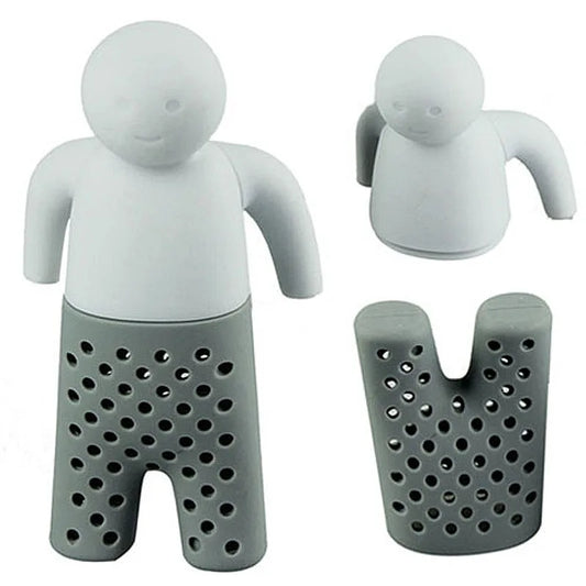 Interesting Silicone Tea Strainer Cute Cartoon Lazy Portable CreativeVillain Filter Brewing Making Teapot Kitchen Accessories