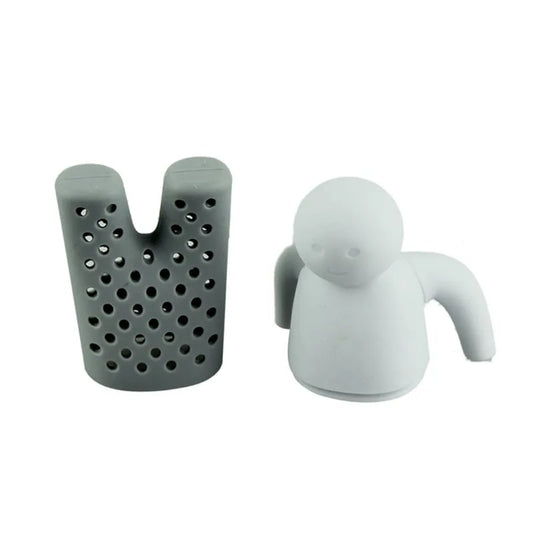 Interesting Silicone Tea Strainer Cute Cartoon Lazy Portable CreativeVillain Filter Brewing Making Teapot Kitchen Accessories