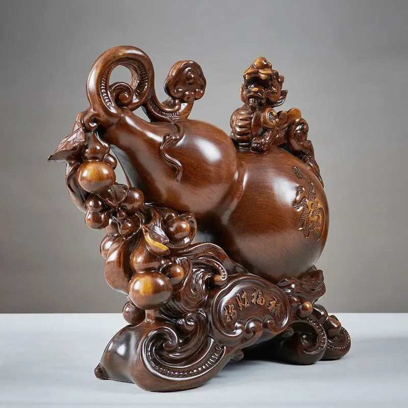 Inviting Wealth and Fortune Gourd Ornaments Two Prosperous Living Room TV Cabinet Entrance Cabinet Brave Decorations
