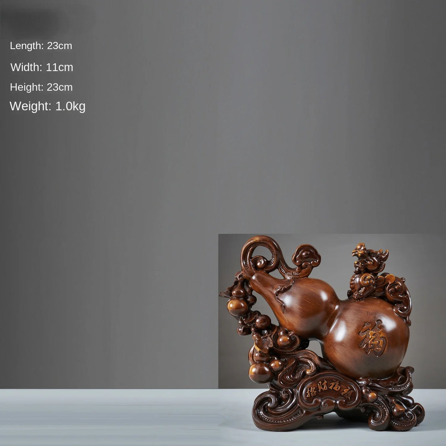 Inviting Wealth and Fortune Gourd Ornaments Two Prosperous Living Room TV Cabinet Entrance Cabinet Brave Decorations