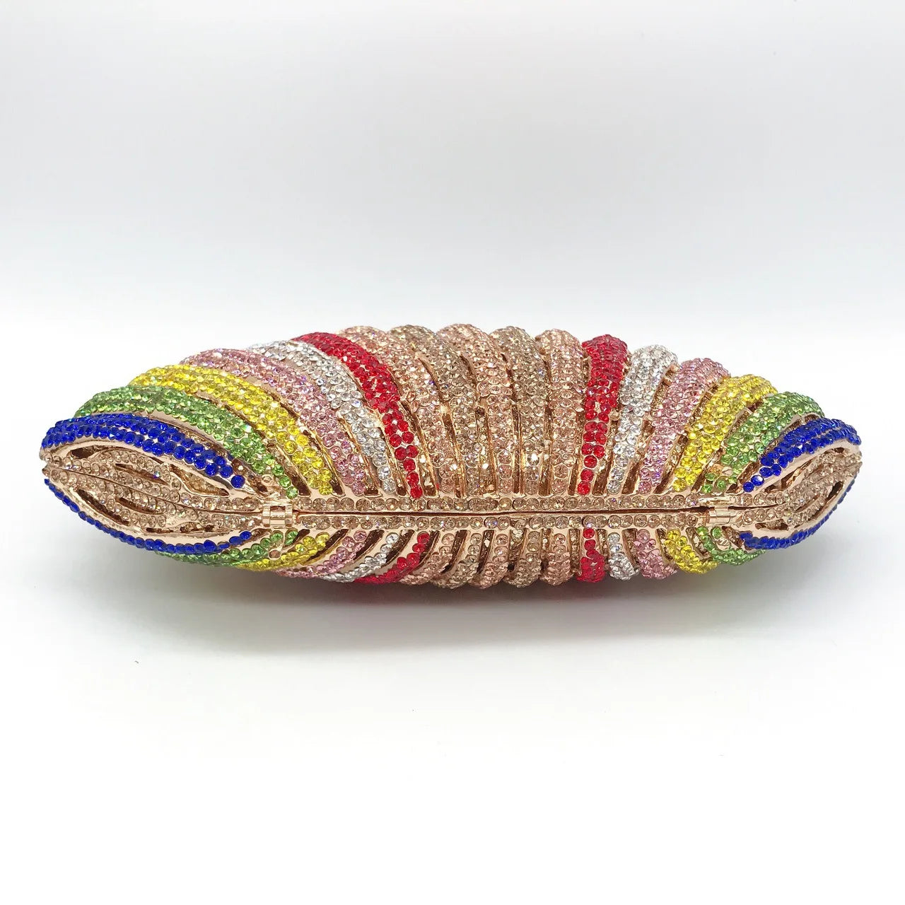 Iridescent shell jewel bag Rhinestones Clutches Formal Dinner Diamond Handbags Wedding Rhinestone Clutch Purse
