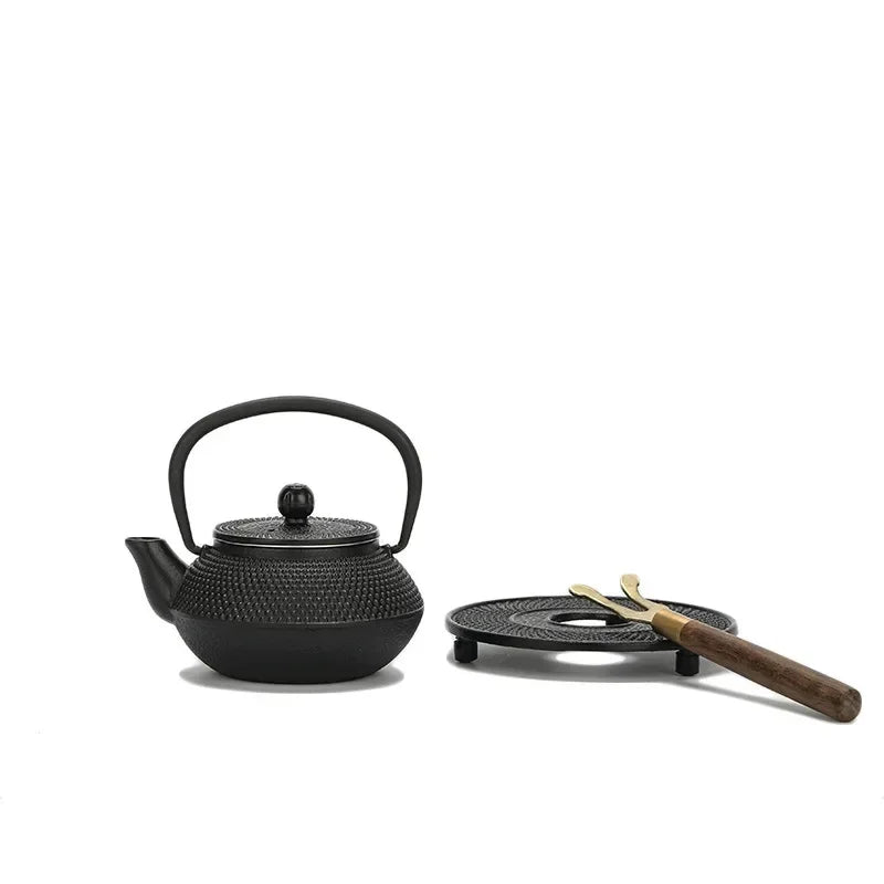 Iron Tea Pot with Stainless Steel Infuser Cast Japanese Iron Teapot Oolong Tea Kung Fu Tea Puer Kettle 300ml~1200ML  Kung Fu