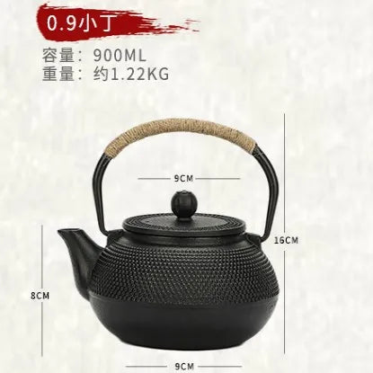 Iron Tea Pot with Stainless Steel Infuser Cast Japanese Iron Teapot Oolong Tea Kung Fu Tea Puer Kettle 300ml~1200ML  Kung Fu