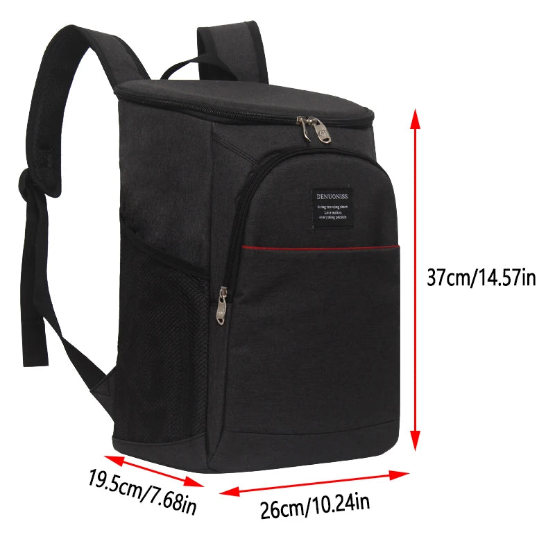 Isothermal Backpack Food Delivery Simple Fashion Waterproof Thickened Cooler Bag Large Insulated Picnic Refrigerator Lunch Bags