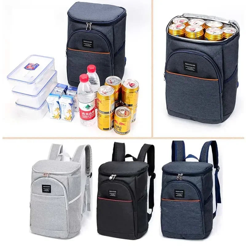 Isothermal Backpack Food Delivery Simple Fashion Waterproof Thickened Cooler Bag Large Insulated Picnic Refrigerator Lunch Bags