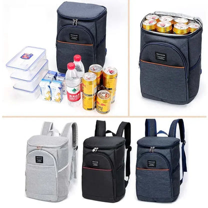 Isothermal Backpack Food Delivery Simple Fashion Waterproof Thickened Cooler Bag Large Insulated Picnic Refrigerator Lunch Bags