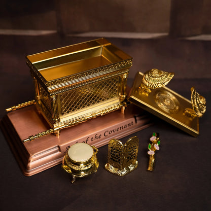 Israel Judaism Copper Gilded Ark of the Covenant Catholic Home Decoration Ornament Christian Church Supplies Jesus Christ Gift