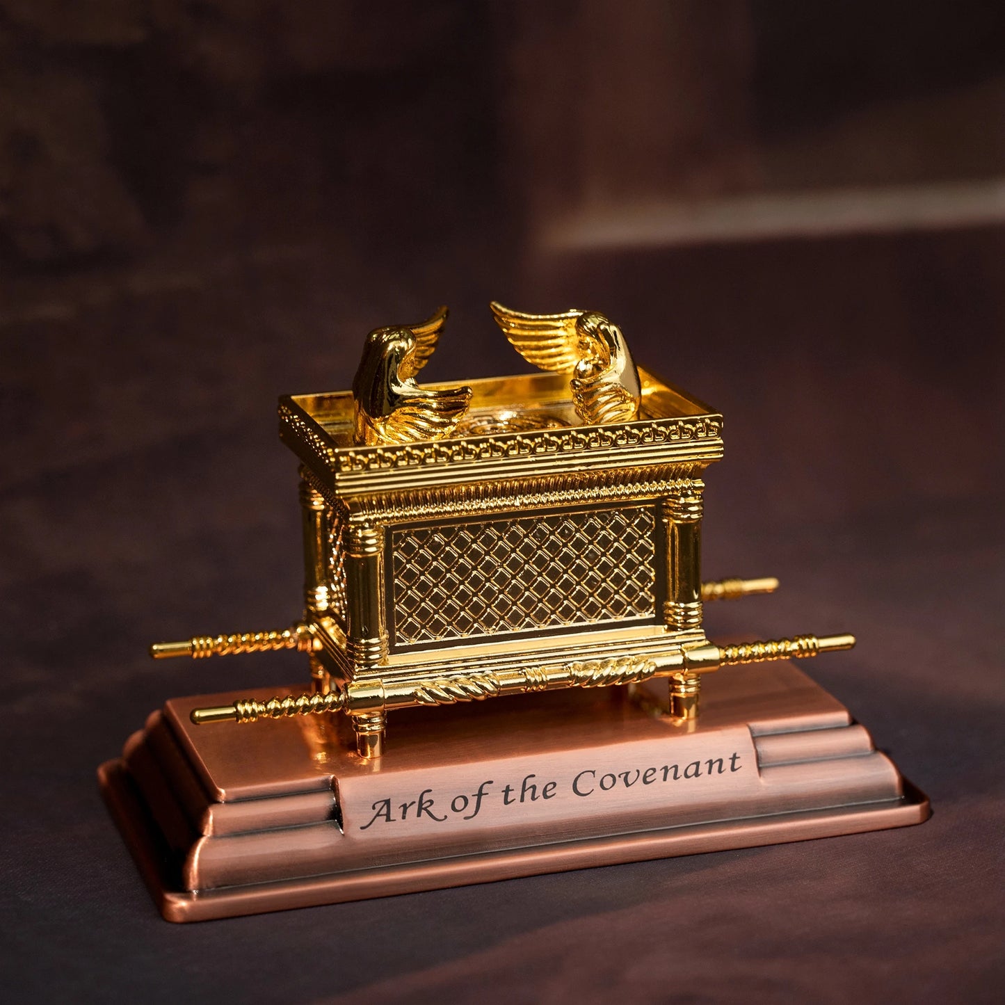 Israel Judaism Copper Gilded Ark of the Covenant Catholic Home Decoration Ornament Christian Church Supplies Jesus Christ Gift