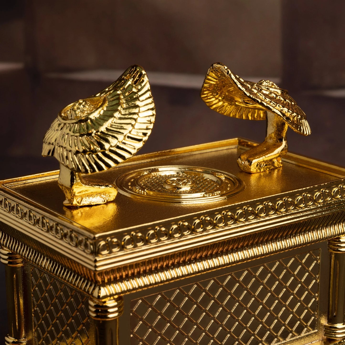 Israel Judaism Copper Gilded Ark of the Covenant Catholic Home Decoration Ornament Christian Church Supplies Jesus Christ Gift