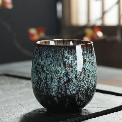 JIA GUI LUO  Japanese Style Tea Cup Kiln Change Ceramic  Teacups Travel Cup Home Tea Cup Creative  150ml