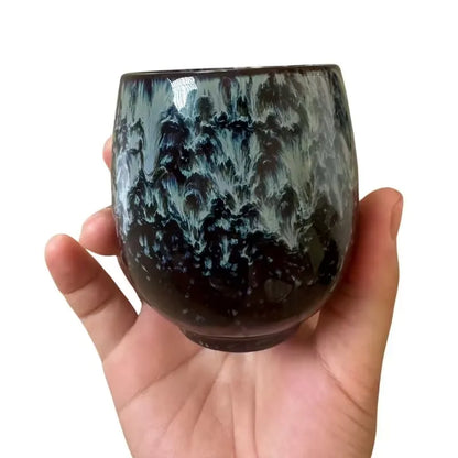 JIA GUI LUO  Japanese Style Tea Cup Kiln Change Ceramic  Teacups Travel Cup Home Tea Cup Creative  150ml