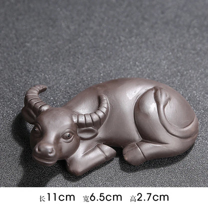 JIA-GUI LUO  Purple Clay  Tea Pet Yixing  Purple Clay Tea Set  Tea Accessories Chinese Zodiac  Decoration N008