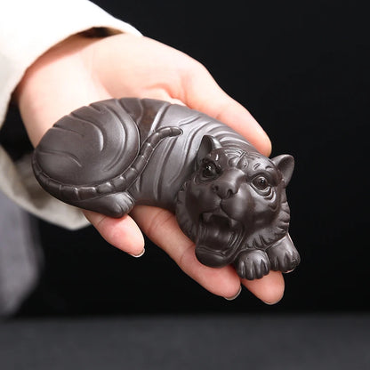 JIA-GUI LUO  Purple Clay  Tea Pet Yixing  Purple Clay Tea Set  Tea Accessories Chinese Zodiac  Decoration N008