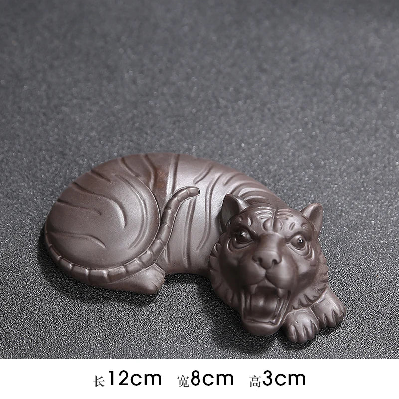 JIA-GUI LUO  Purple Clay  Tea Pet Yixing  Purple Clay Tea Set  Tea Accessories Chinese Zodiac  Decoration N008