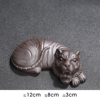 JIA-GUI LUO  Purple Clay  Tea Pet Yixing  Purple Clay Tea Set  Tea Accessories Chinese Zodiac  Decoration N008