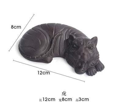 JIA-GUI LUO  Purple Clay  Tea Pet Yixing  Purple Clay Tea Set  Tea Accessories Chinese Zodiac  Decoration N008